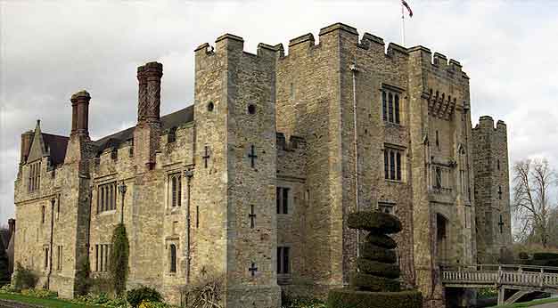 Hever Castle, Kent with Hogarth picture lights