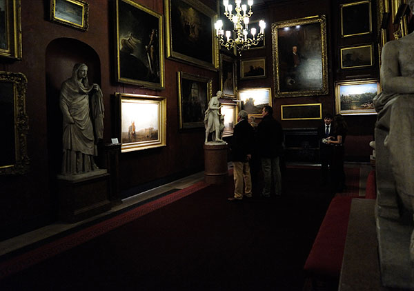 petworth north gallery national trust picture lights by hogarth illluminating turner