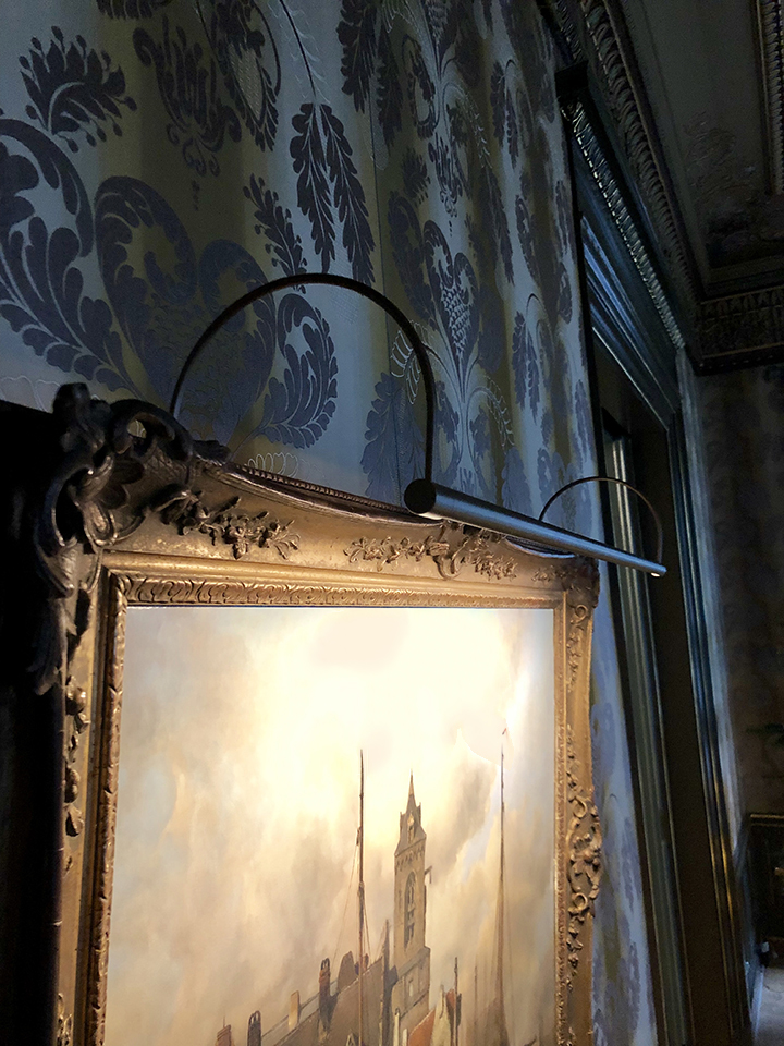 pencil picture light on old master painting