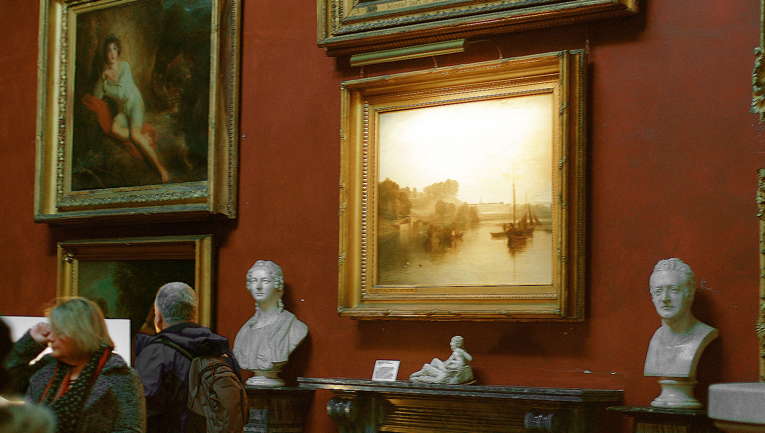 petworth picture light side view in the north gallery of petworth house